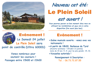 le flyer du Plein Soleil pour l'&eacute;t&eacute; 2010